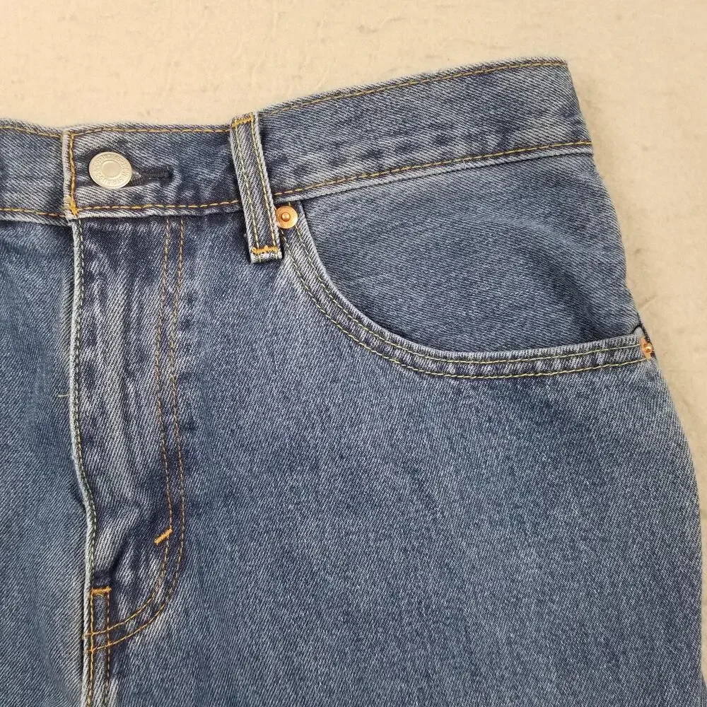 Levis 517 Jeans Mens 34x30 Blue Medium‎ Wash Bootcut 100% Cotton Denim Casual